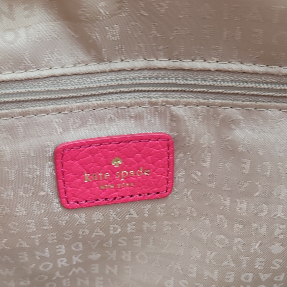 Kate Spade Floral Burlap Tote - Neon Pink and Multicolor - Picture 4 of 6